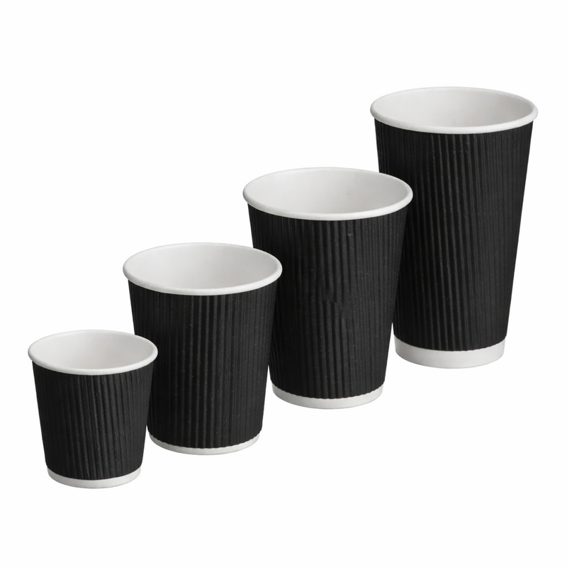 Black Ripple Hot Cup Range