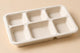 Bagasse Rectangular Tray Plates - 4 Compartment
