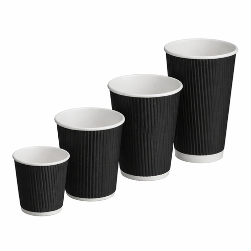 Black Ripple Hot Cup Range