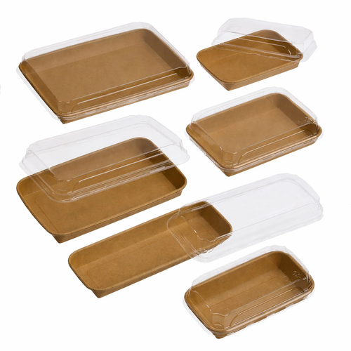 Kraft Paper Sushi Tray Range