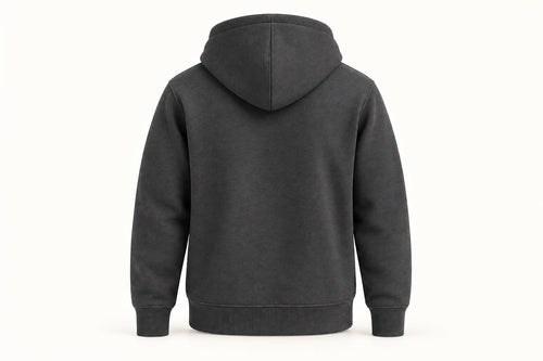 Cotton Fleece Full Zip Jacket - Dark Green