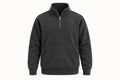Cotton Fleece Half Zip Jackets - Green