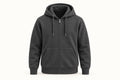Cotton Fleece Full Zip Jacket - Dark Green
