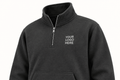 Cotton Fleece Half Zip Jackets - Green