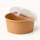Plain Craft Rectangular Paper Food Boxes - 500 ml