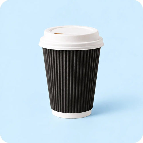 Ripple Coffee Cups - Brown
