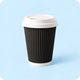 Ripple Coffee Cups - Brown