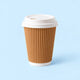 Ripple Coffee Cups - Brown