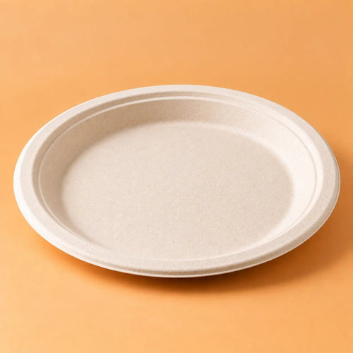 Bagasse Round Plates - 7"