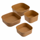 Kraft Square Paper Bowl Range