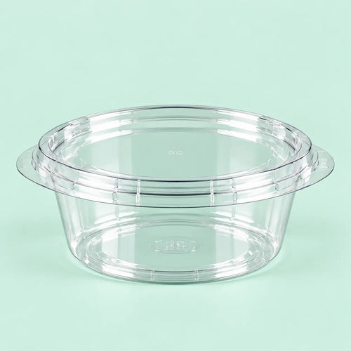 Plastic Salad Containers - Hinged