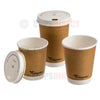 Bio Recyclable - Double Wall Kraft Hot Cup Range